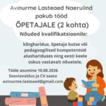 Konkurss õpetajate leidmiseks